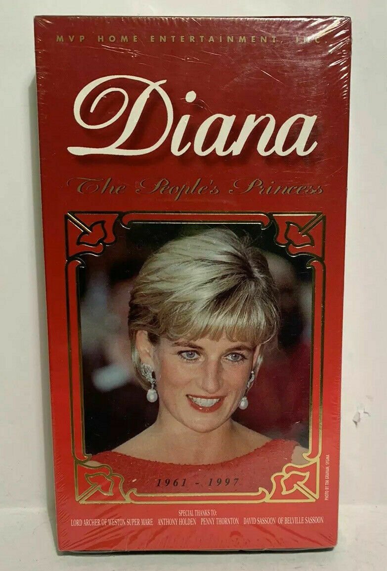 Diana People's Princess VHS Wales Biography MVP Home Entertainment 1961 ...