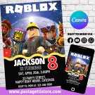 Roblox Birthday Invitation Digital Template