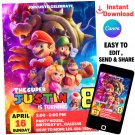 Super Mario Bros Movie Invitation Template