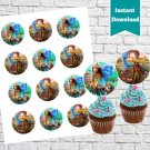Disney Raya and The Last Dragon Cupcake Toppers