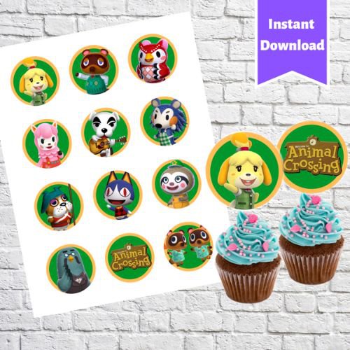 Animal Crossing Cupcake Toppers