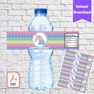 Pop It Fidget Water Bottle Labels Printable