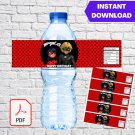 Miraculous Ladybug Water Bottle Labels Instant Download