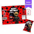 Miraculous Ladybug Party Chip Bags Wrapper