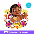 Baby Moana PNG Clipart Image Instant Download