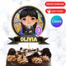 Wednesday Addams Party Cake Topper Centerpieces