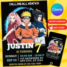 Naruto Birthday Invitation Digital Template