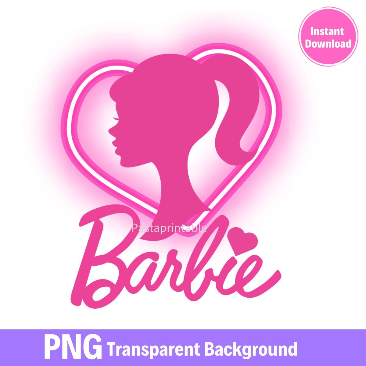 Barbie Girl PNG  Digital Clipart Instant Download