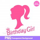 Barbie Birthday Girl PNG Digital Clipart