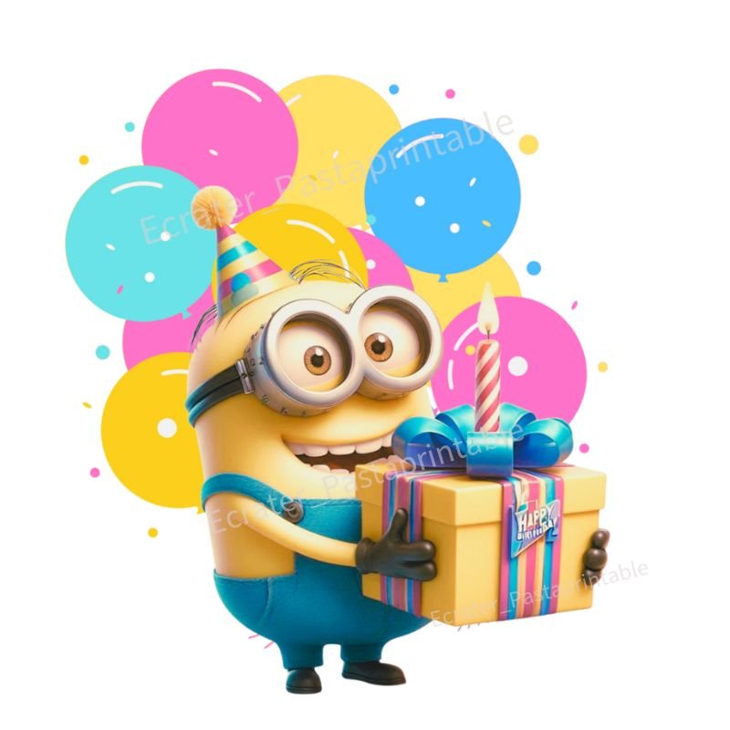 Minions Birthday PNG Clipart Image Digital