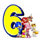 Sonic the Hedgehog 6th Birthday PNG Image