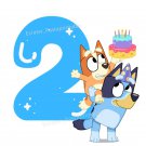 Bluey Bingo 2nd Birthday PNG Clipart Digital