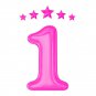 1st Birthday Girl Pink PNG Image Clipart