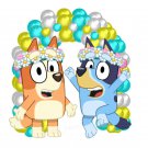 Bluey Bingo Balloon Party PNG Clipart Image