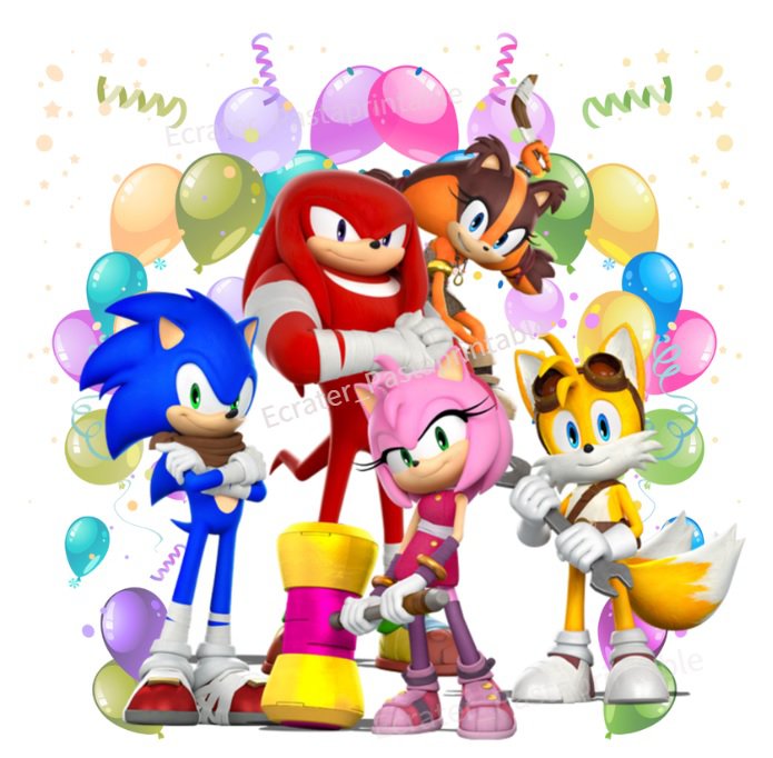Sonic Birthday PNG Clipart Image