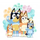 Bluey Family PNG Clipart Image