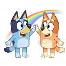 Bluey Bingo Rainbow PNG Image