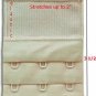 3 PC LOT BRA EXTENDER EXTENSION BLACK TAN WHITE 2 HOOKS