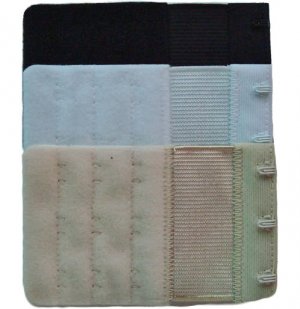 3 PC LOT BRA EXTENDER EXTENSION 3 HOOK BLACK TAN WHITE