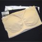 CONVERTIBLE PADDED TUBE BRALET BANDEAU BRA NUDE BLACK