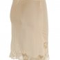NEW 18" MINI LACE HALF SLIP SHEER NYLON SKIRT WHITE