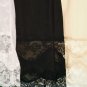 NEW 18" MINI LACE HALF SLIP SHEER NYLON SKIRT WHITE