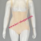 UNDERBUST FULL BODY SUIT PLUS SIZE SHAPER WHITE 3XL 4XL