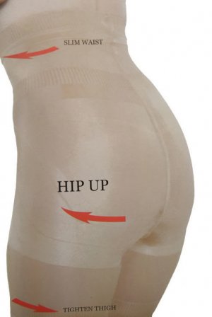 HIGH WAIST GIRDLE THIGH BUTT WAIST SHAPER BLACK 2XL