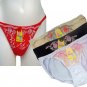 NEW LOT 3 SATIN SEXY LOW RISE BIKINI PANTY PANTIES M
