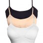 PADDED BANDEAU BRALET CLEAR STRAP SPORTS TOP BRA BEIGE