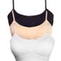 PADDED BANDEAU BRALET CLEAR STRAP SPORTS TOP BRA WHITE