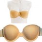 NEW UNDERWIRE BACKLESS STRAPLESS ADHESIVE BRA NUDE A-D