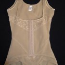 BRALESS WAIST CINCHER FULL BODY SUIT SHAPER BEIGE 2XL