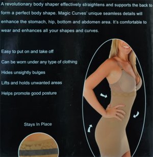 CINCHER HIGH WAIST SEAMLESS HALF SLIP SHAPER BLACK L/XL
