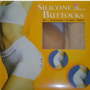 SILICONE PAD BUTTOCK PADDED PANTY SHAPER GIRDLE BLK XL