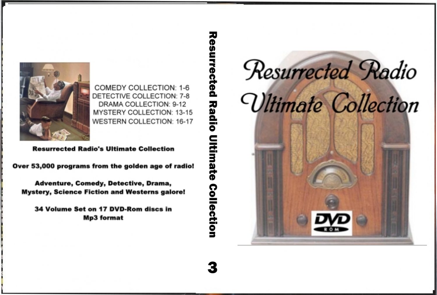 RESURRECTED RADIO - The Ultimate Old Time  Radio Collection 17 DVD Collection