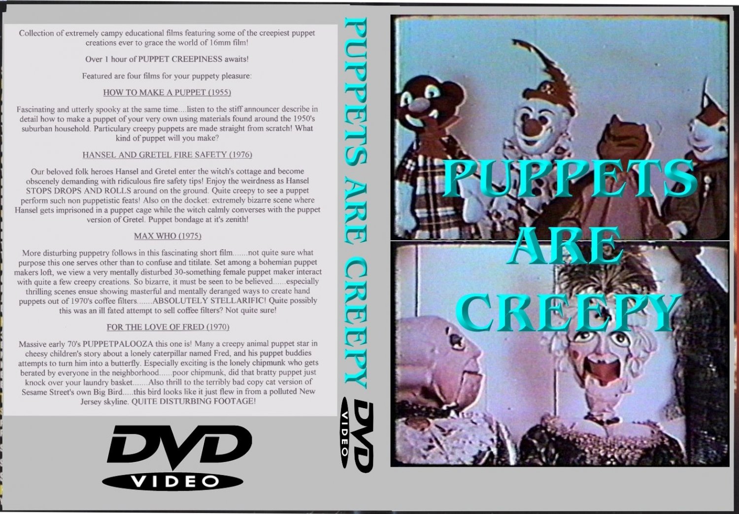 Deranged "Puppets Are Creepy" Puppet Films DVD