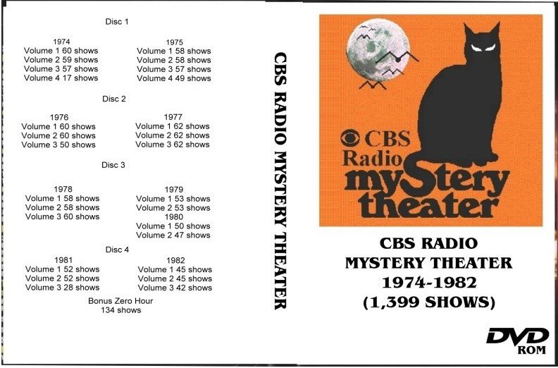 CBS Radio Mystery Theater 4 DVD Set 1,399 Episodes!