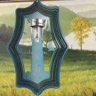 16" Lighthouse Wind Spinner - Solar - Teal Starlight