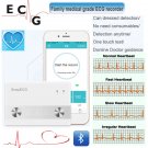 Portable ECG Monitor Bluetooth Heart Beat Monitor EKG Machine Electrocardiogram