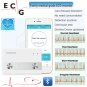 Portable ECG Monitor Bluetooth Heart Beat Monitor EKG Machine Electrocardiogram