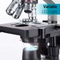 OMAX 40X-2000X Binocular Compound LED Microscope w/ Mechanical Stage Open-BOX