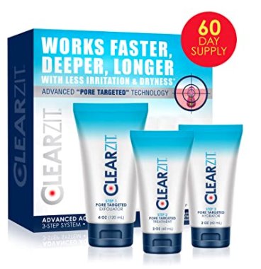 Clear Zit Acne Treatment Kit, 3 Step Pore Targeting System