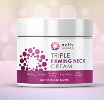 ACTIVSCIENCE Neck Firming Cream, Anti Aging Moisturizer for Neck & D&Atilde;&copy;collet&Atilde;&copy;