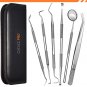 Dental Tools, 6 Pack Teeth Cleaning Tools Stainless Steel Dental Scraper
