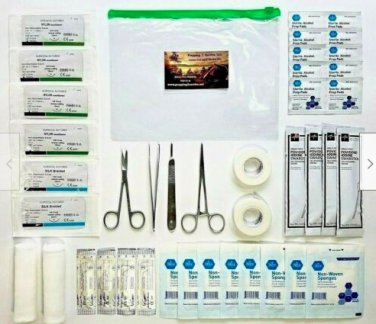 Advanced Surgical Suture Kit BUG OUT BAG IFAK SURVIVAL Trauma Medical First Aid