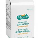 GOJO Industries Lotion Soap, Micrell, Antibacterial, 800ml, 12/CT, Golden