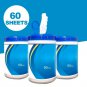 60 PCS WIPES ALCOHOL STERILIZED, ONE bucket 75% Alcohol Wipes