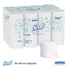 36 rolls of Kimberly Clark Professional Scott® Coreless JRT Jr. Bathroom Tissue
