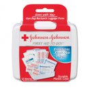 Johnson & Johnson Mini First Aid To Go Kit, 12-Pieces, Plastic Case